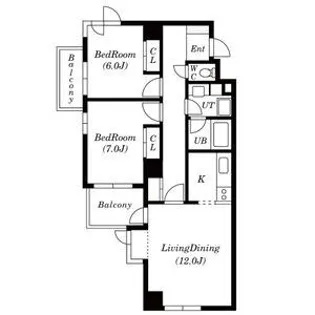 自由ヶ丘サニーヒルズ【3階】の間取り
