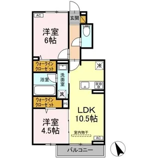 バイヤンツリーばんどう【1階】の間取り