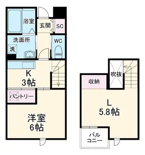 elm -C-【1階】の間取り