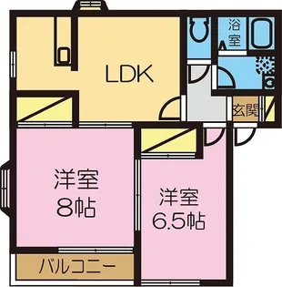 メゾンファイブ【1階】の間取り