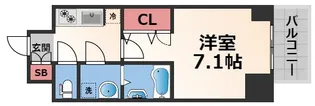 S-RESIDENCE高井田Central【5階】の間取り
