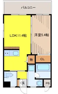 グランフィーノ牧港【4階】の間取り