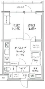 ルフレ 世田谷ノール【2階】の間取り