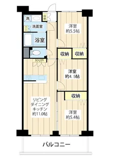 ルネ西船橋3号棟【7階】の間取り