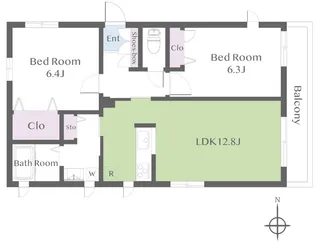 ラ・ミアカーサ目黒本町【2階】の間取り