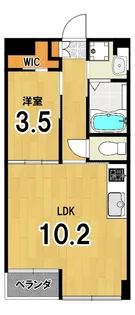 プラネシア東山三条【4階】の間取り