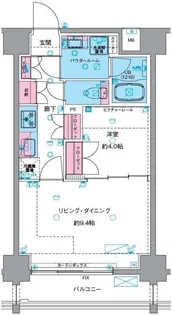 ジェノヴィア浅草VIスカイガーデン【2階】の間取り