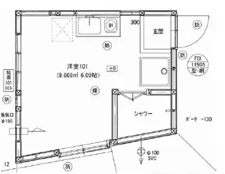サニーベール大岡山【1階】の間取り