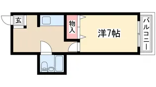 プルシャン西淡路【3階】の間取り