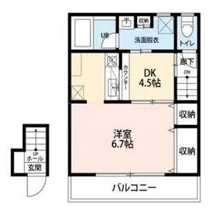 ドミール西初石B棟【2階】の間取り