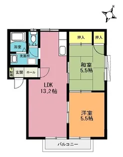 SHMアークガーデン桶川 D【2階】の間取り