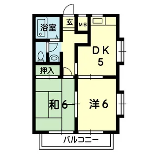 アーバンライフ杉水【1階】の間取り