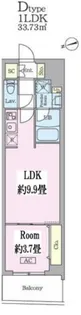 GARDEN XAVIS門前仲町【6階】の間取り