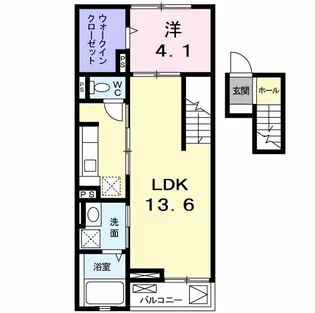 ラッキー・クローバー2【4階】の間取り