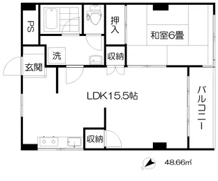 Sunさい川【4階】の間取り