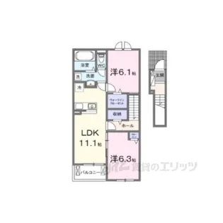 セイバリープリムローズ2【2階】の間取り