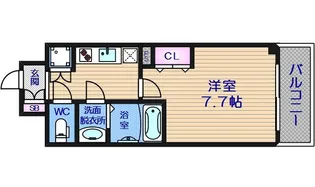 レジュールアッシュ天王寺【3階】の間取り