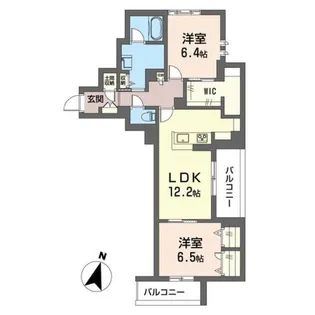 エフスカイパーク【2階】の間取り