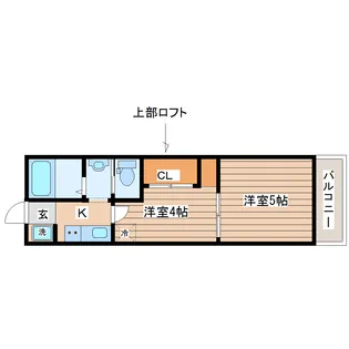 STトラストタワー【5階】の間取り