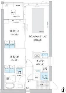 ガーデニエール砧 WEST【6階】の間取り