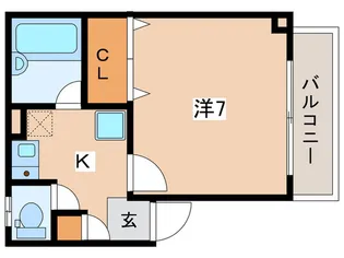 グリーンドール西池【2階】の間取り