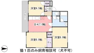 第2仲村マンション【1階】の間取り