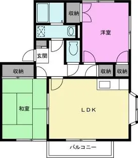 マインドハイムジェミニB【2階】の間取り