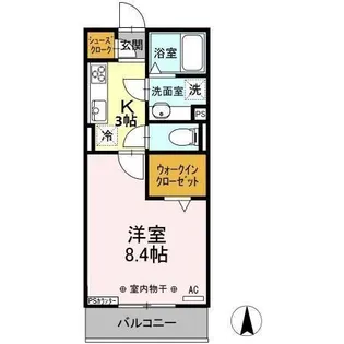 シンディパレス/ハートンD シンディパレス【2階】の間取り