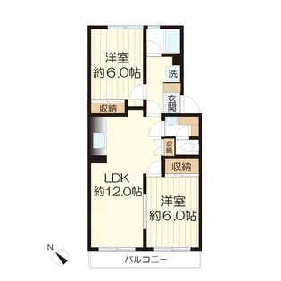 パインフラッツ【4階】の間取り