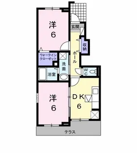 クレアーレ【1階】の間取り