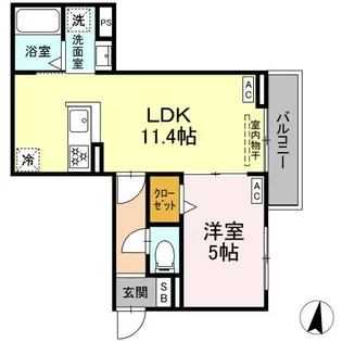 グラナーデ堤通【3階】の間取り