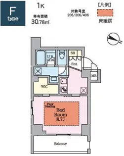 ヴィスタコート幡ヶ谷【2階】の間取り