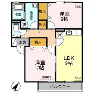 セントラルハイツ A【2階】の間取り