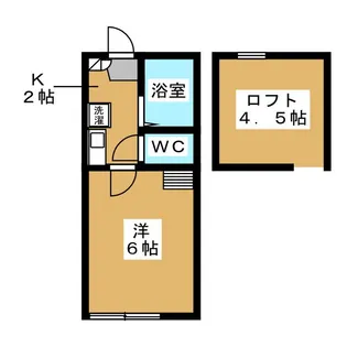 グロリア溝の口【1階】の間取り