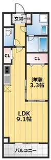 ルミネソレイユ江坂【5階】の間取り