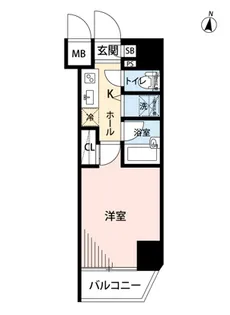 ガーラ・シティ王子【5階】の間取り