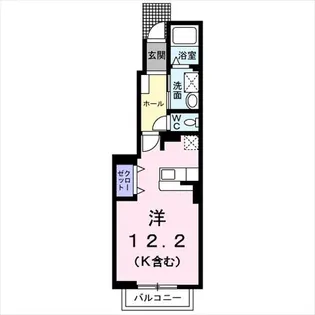 サラソウジュ【1階】の間取り