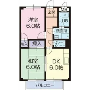 ファインビュー常念【1階】の間取り