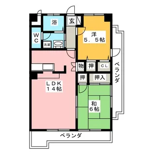 ミーナK&S【3階】の間取り