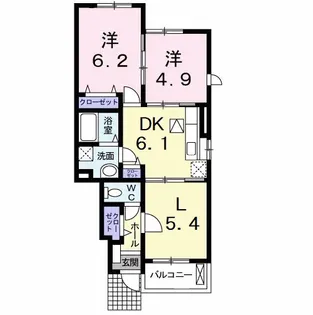 プリマベーラD【1階】の間取り