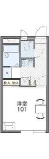 レオパレスMIE【2階】の間取り