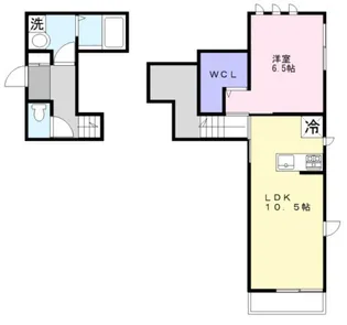 TN alloggio(ティーエヌ アロッジオ)【2階】の間取り