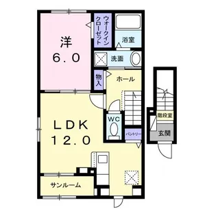 ロテュス【2階】の間取り