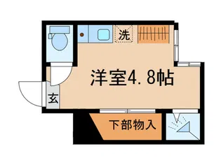 アーバンプレイス新宿戸山B【1階】の間取り