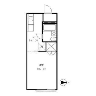 プルミエ駒沢A【1階】の間取り