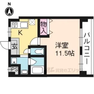ウエストハウス【4階】の間取り