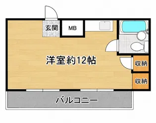 63ビル(むつみビル)【4階】の間取り