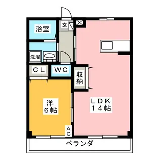 アゼリアIII【1階】の間取り