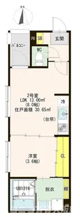 ハーモニーテラス竹田【3階】の間取り