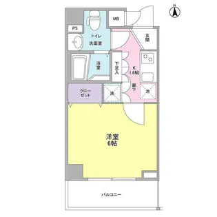 リバーレ秋葉原【2階】の間取り